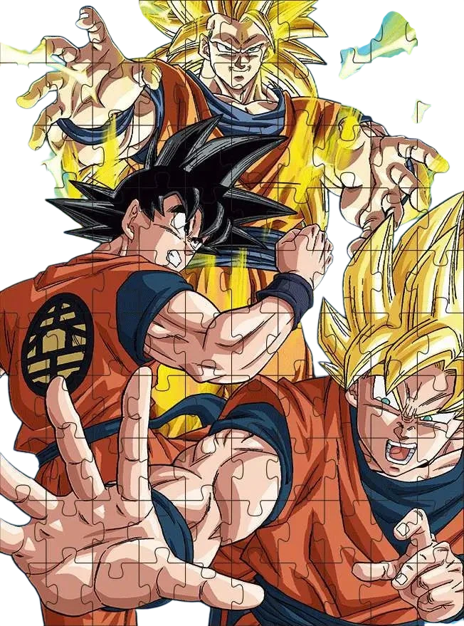 DRAGON BALL Z GOKU SAIYAN 3D 100PCS PUZZLE - Vue 5