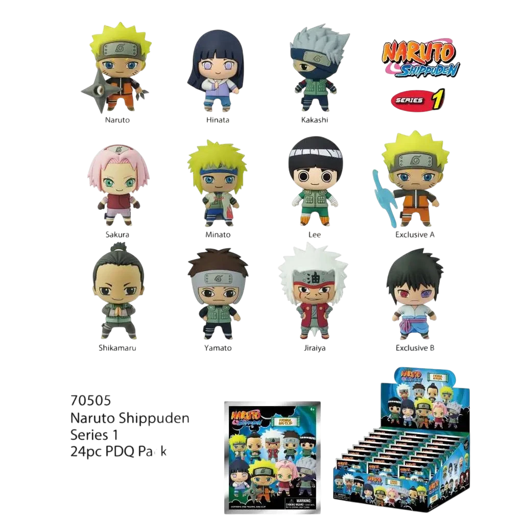 NARUTO SHIPPUDEN S1 BAG CLIP DISPLAY 24 - Vue 5