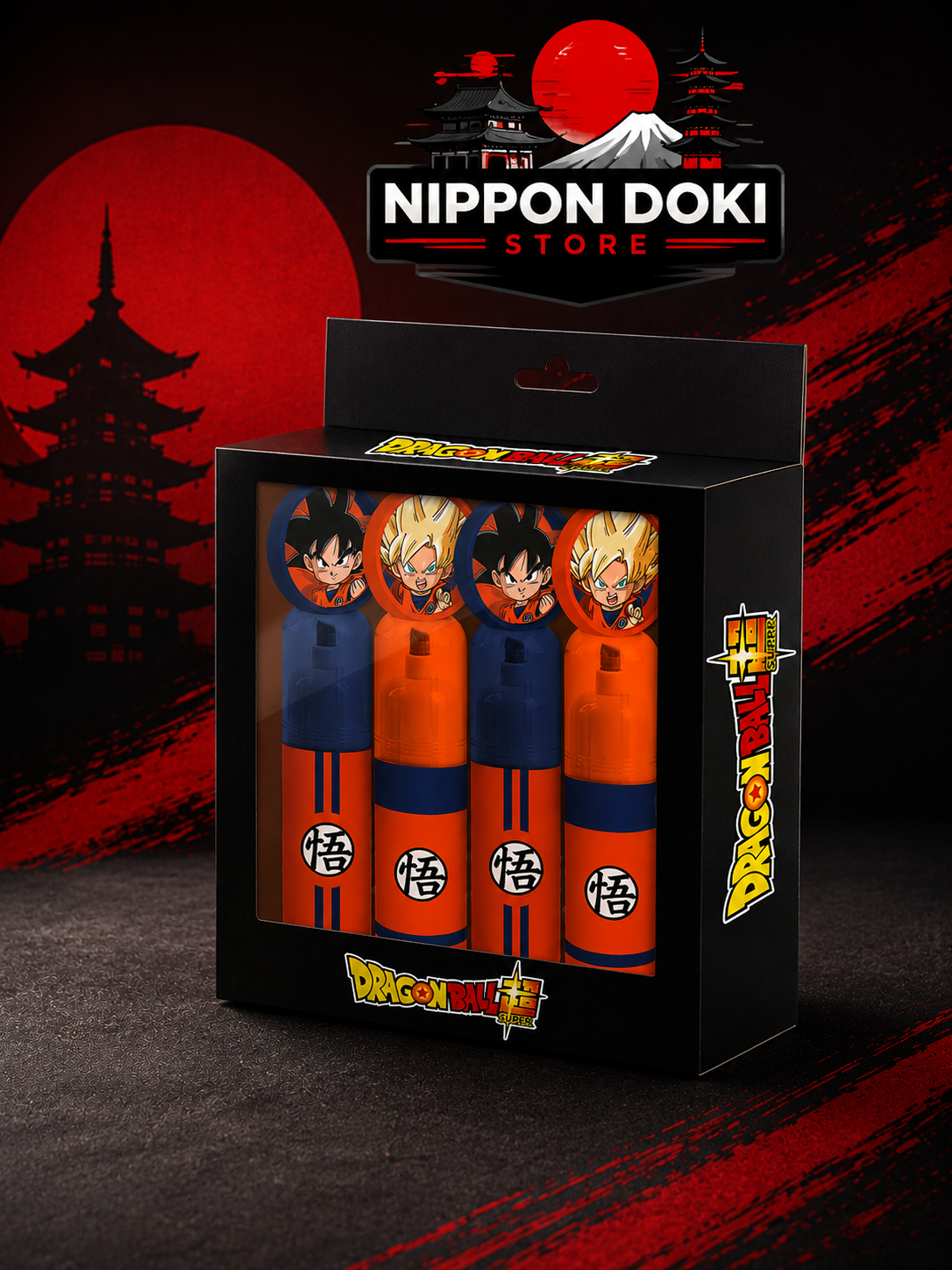 Pack de 4 Surligneurs Nippon Doki