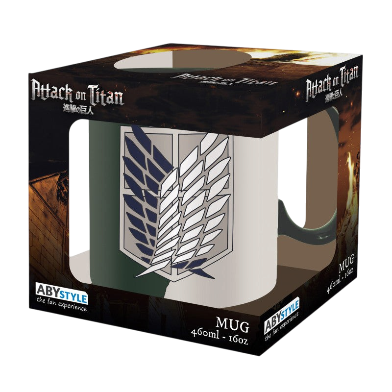 ATTACK ON TITAN - Mug - 460 ml - Emblème S4 - boîte carton x2 V2 - vue 4