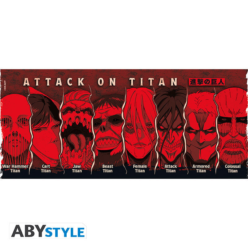 ATTACK ON TITAN - Mug - 460 ml - Les Titans - subli - boîte x2 - vue 4