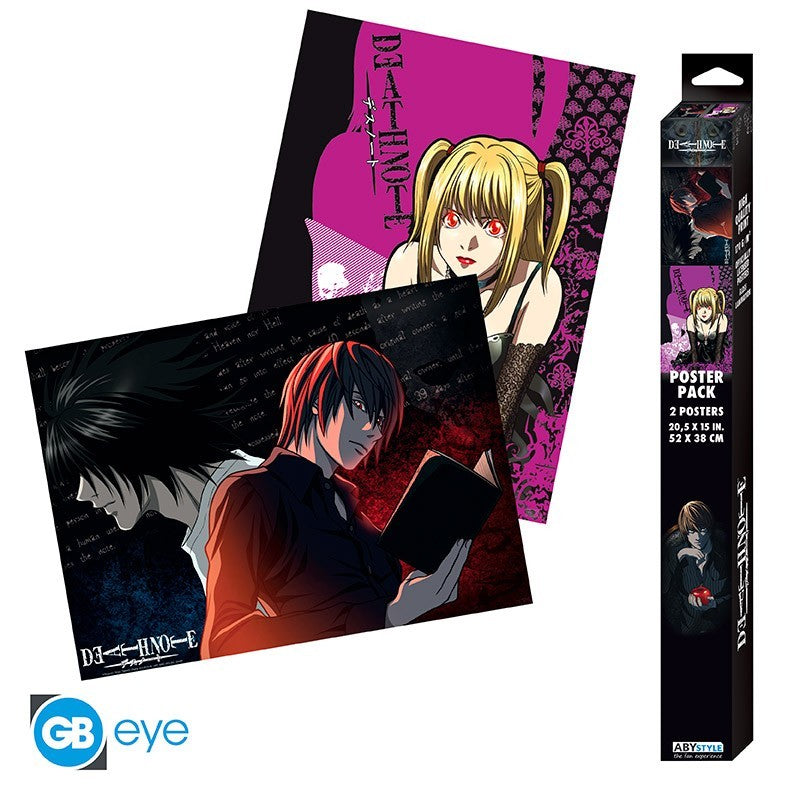 DEATH NOTE - Set 2 Posters Chibi 52x38 - Light & Death Note x4 - vue 4
