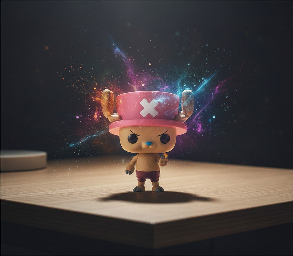 Figurine Funko POP! NIPPON DOKI STORE Tony Tony Chopper de One Piece avec effet galaxie magique sur fond sombre
