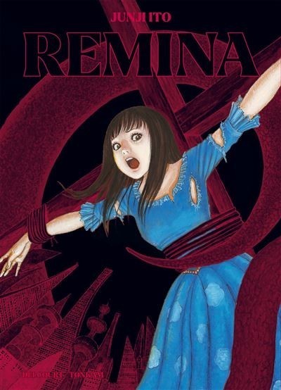 Couverture du manga Remina Édition Prestige par Junji Ito, disponible chez NIPPON DOKI STORE, montrant une jeune fille.