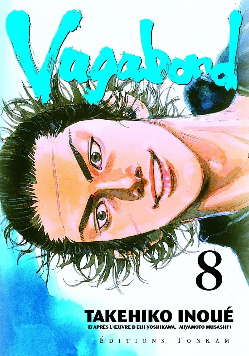 Couverture du manga Vagabond tome 8 par Takehiko Inoue, disponible chez NIPPON DOKI STORE, illustrant Musashi.