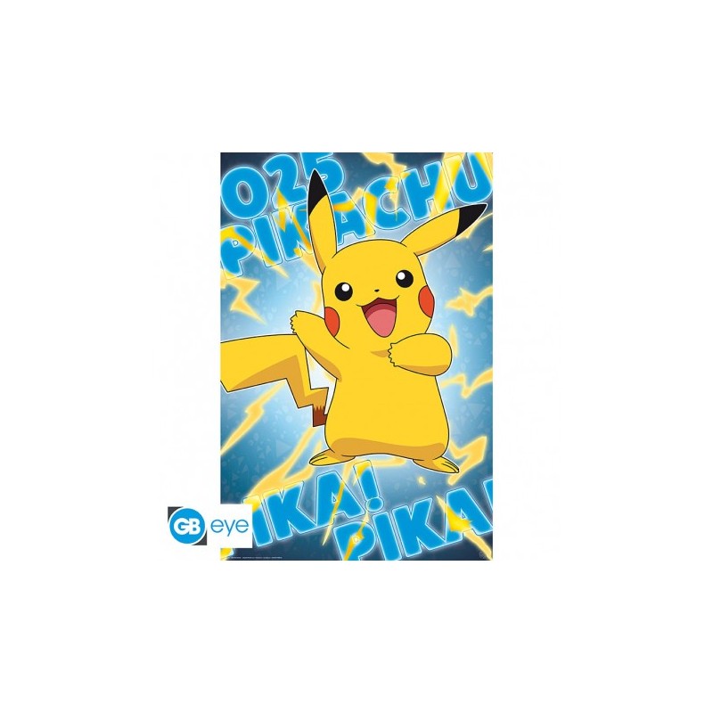 POKEMON - Poster Maxi 91,5x61 Effet Métal - Pikachu* - vue 4