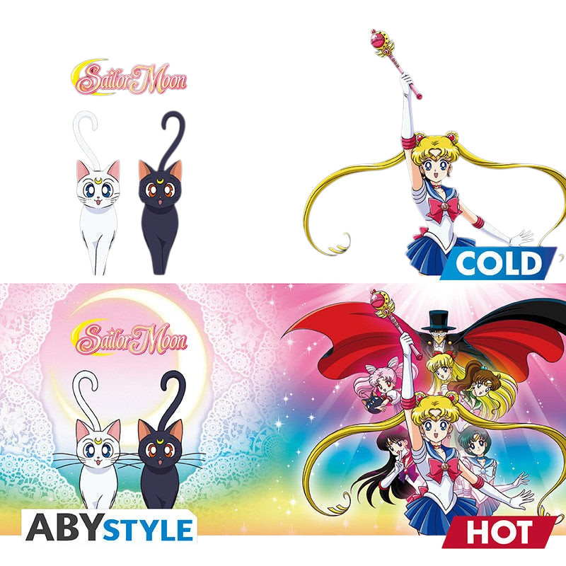 SAILOR MOON - Mug Heat Change - 460 ml - Groupe - boîte carton x2 - vue 4