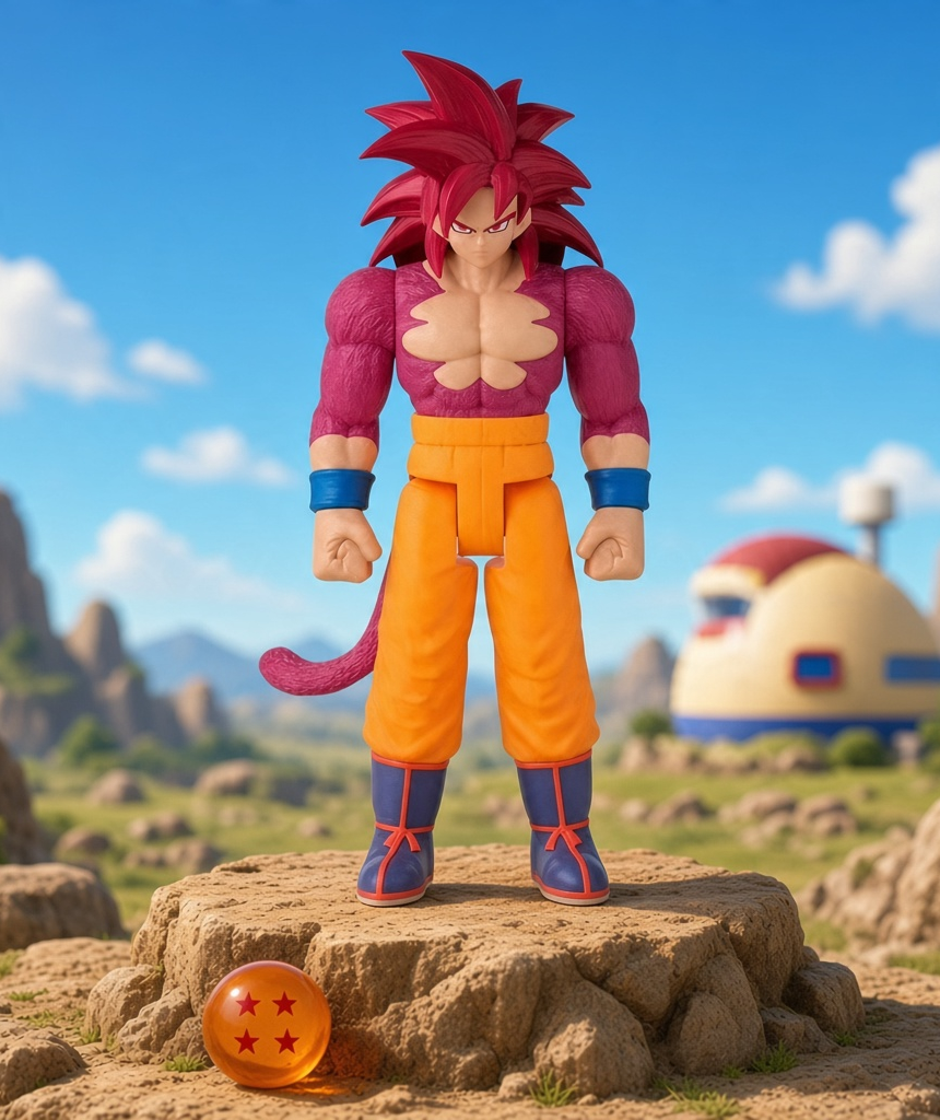 Dragon Ball - SS4 Goku - Figurine géante Limit Breaker 30cm Bandai