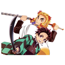 DEMON SLAYER TANJIRO KYOJURO FABRIC POSTER - Vue 5