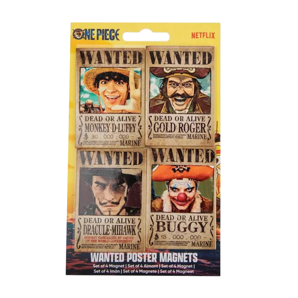 ONE PIECE WANTED MAGNET SET 4 - Vue 2