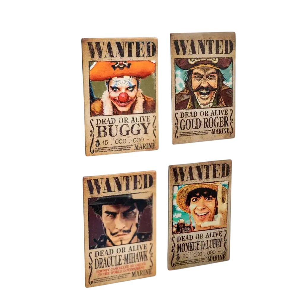 ONE PIECE WANTED MAGNET SET 4 - Vue 3