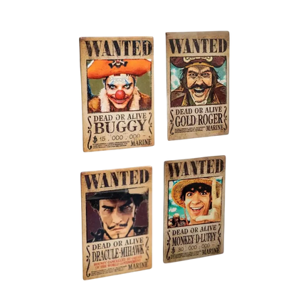 ONE PIECE WANTED MAGNET SET 4 - Vue 3