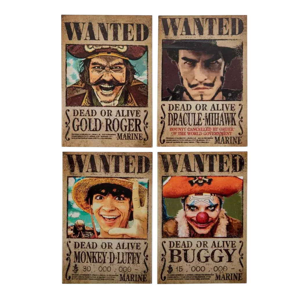 ONE PIECE WANTED MAGNET SET 4 - Vue 5