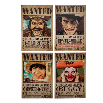 ONE PIECE WANTED MAGNET SET 4 - Vue 5