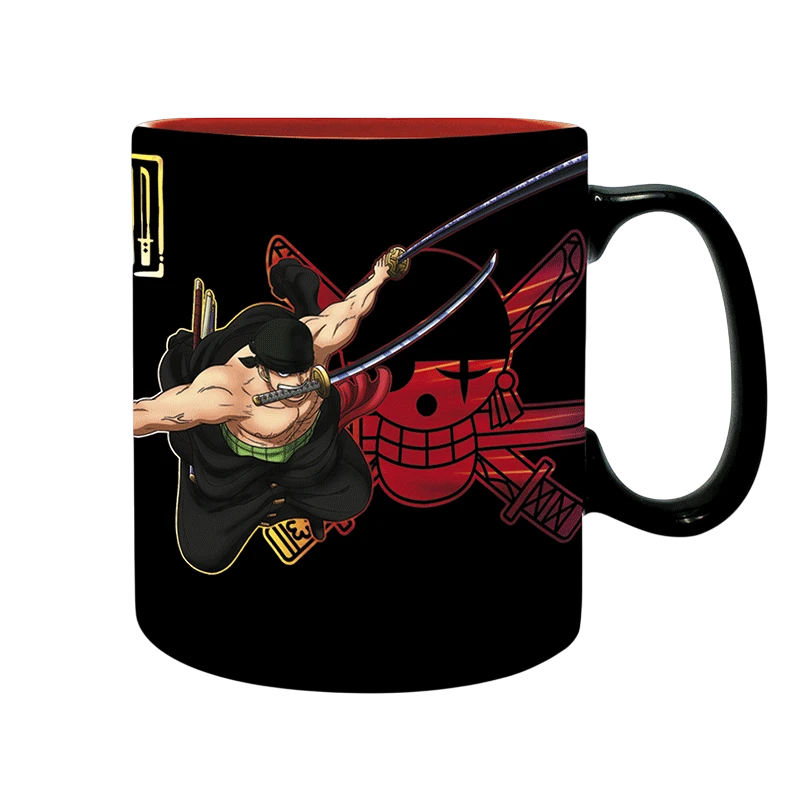 ONE PIECE - Mug - 460 ml - "Zoro Wanted" - subli - boîte x2