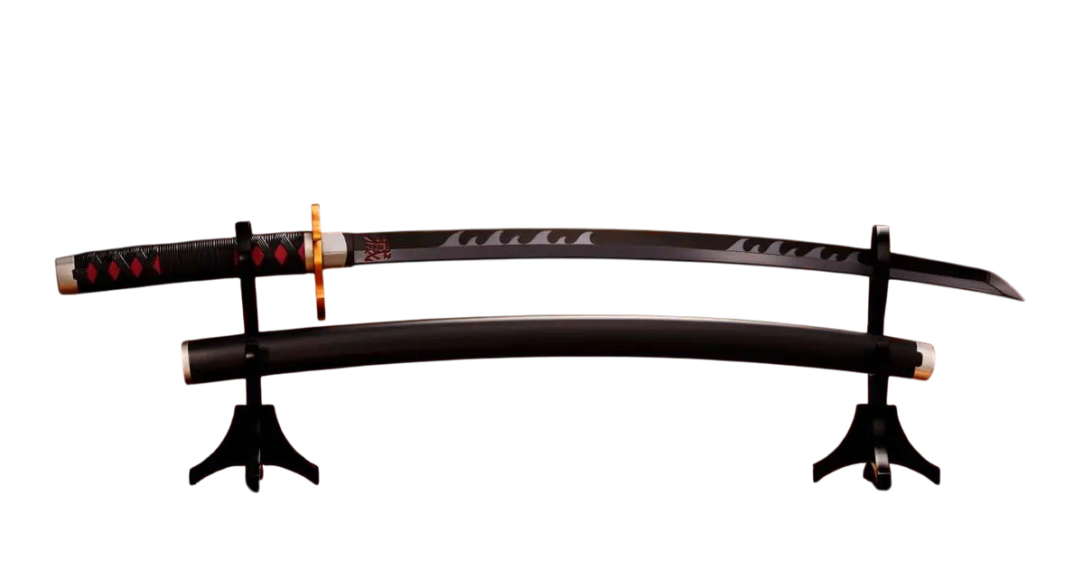 DEMON SLAYER NICHIRIN SWORD TANJIRO KYOJURO PROP - Vue 1