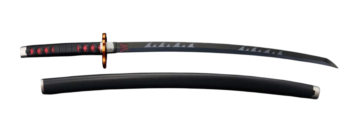 DEMON SLAYER NICHIRIN SWORD TANJIRO KYOJURO PROP - Vue 5