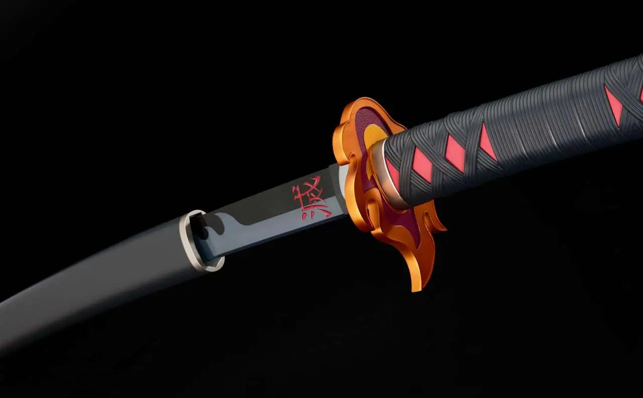 DEMON SLAYER NICHIRIN SWORD TANJIRO KYOJURO PROP - Vue 3