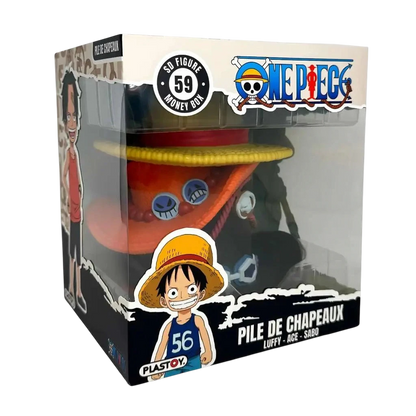 ONE PIECE STACK OF HATS MONEY BOX - Vue 4