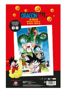 DRAGON BALL SHENRON AND HEROES 3D POSTER - Vue 2