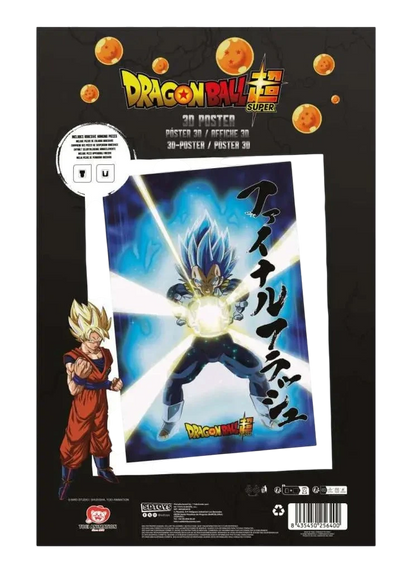 DRAGON BALL SUPER SURVIVAL VEGETA 3D POSTER - Vue 2