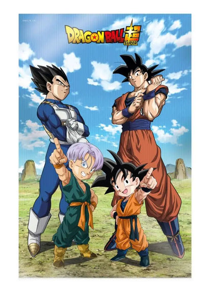 DRAGON BALL SUPER GOKU VEGETA FAMILY 3D POSTER - Vue 5