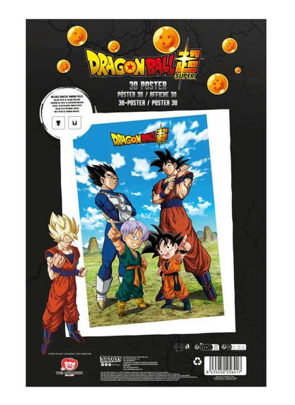DRAGON BALL SUPER GOKU VEGETA FAMILY 3D POSTER - Vue 2