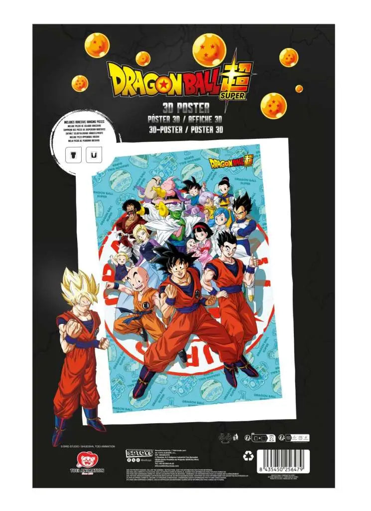 DRAGON BALL SUPER UNIVERSE SURVIVAL 3D POSTER - Vue 2