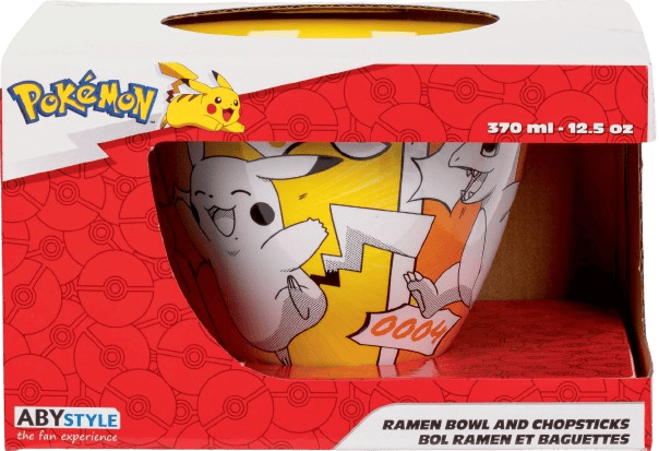Pokemon Bol à ramen avec baguettes - Starters Manga