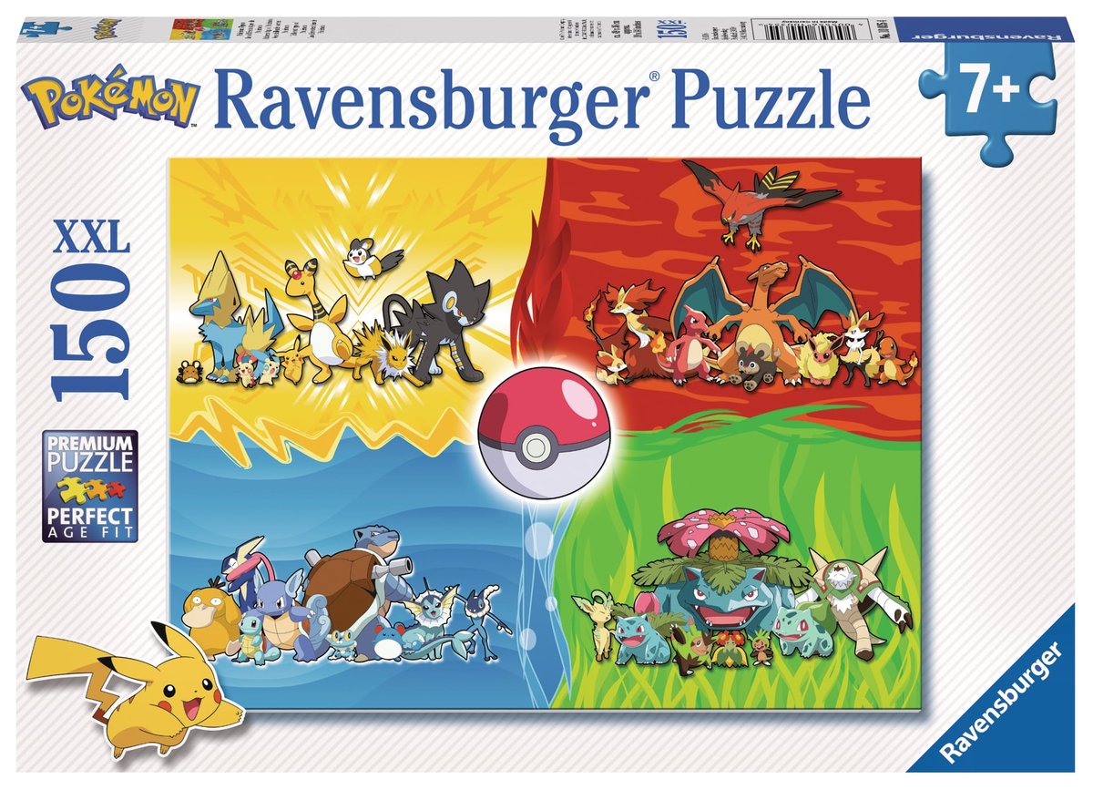 Pokemon - Types - Puzzle 150 pièces
