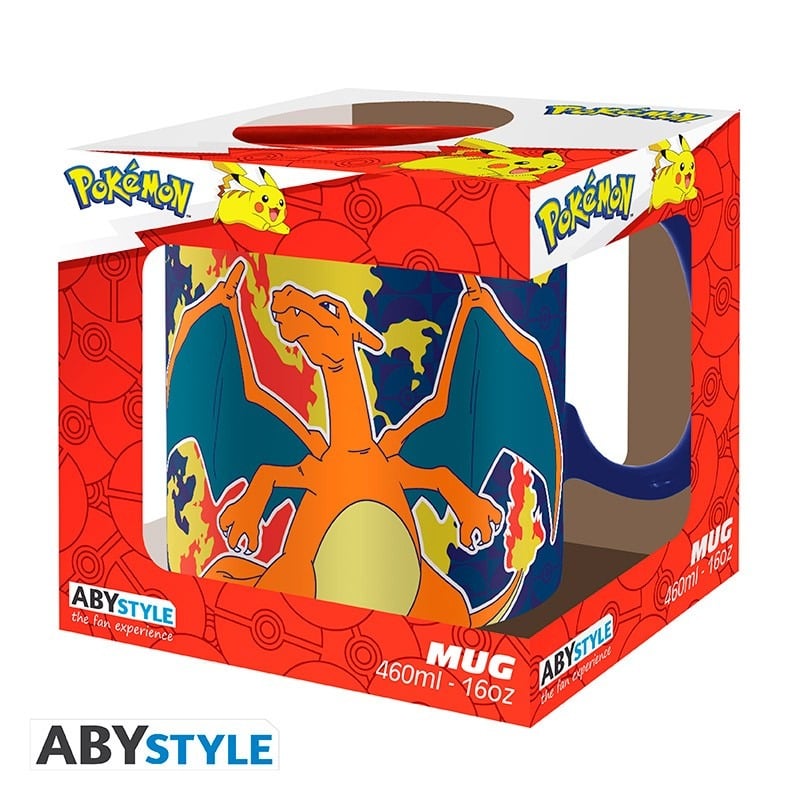 POKEMON - Mug - 460 ml - Dracaufeu effet métal - boite carton x2 - vue 3