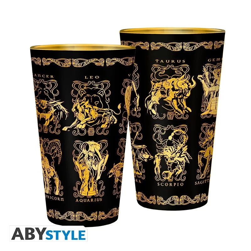 SAINT SEIYA - Verre XXL Premium  - 400 ml - Armures d'or  boîte x2 - vue 4