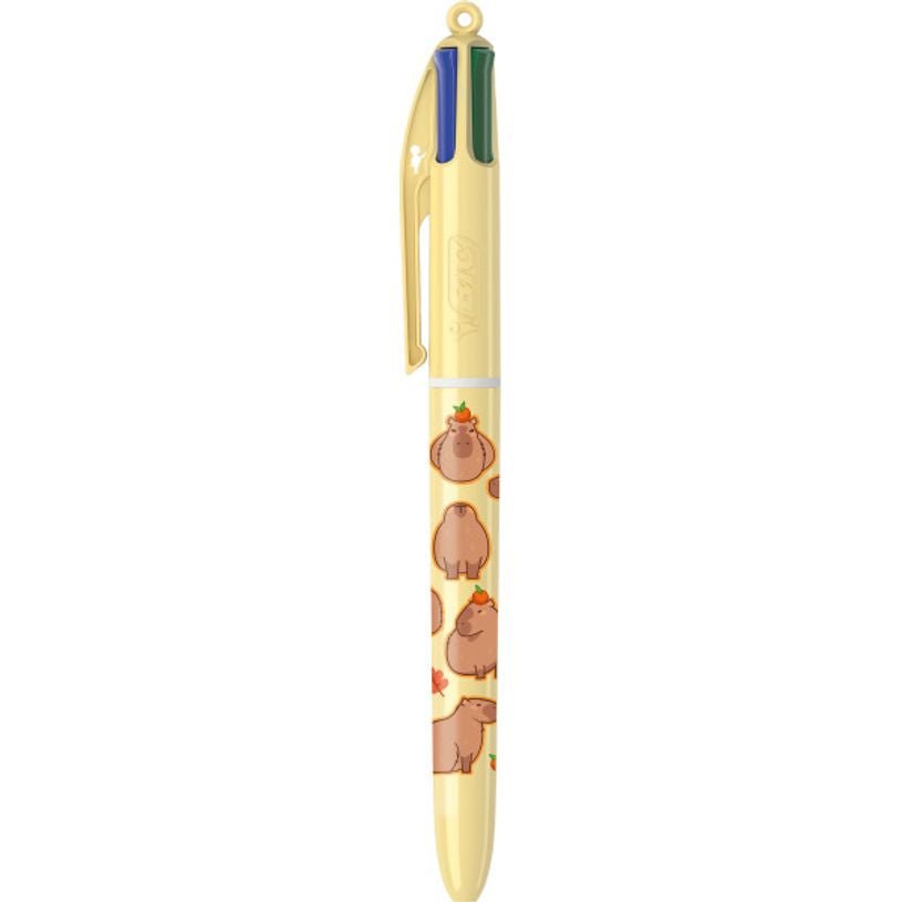 BESPOKE - Capybara Glisse Féérique - Stylo BIC 4 couleurs-Ind ONLYx10 - vue 2