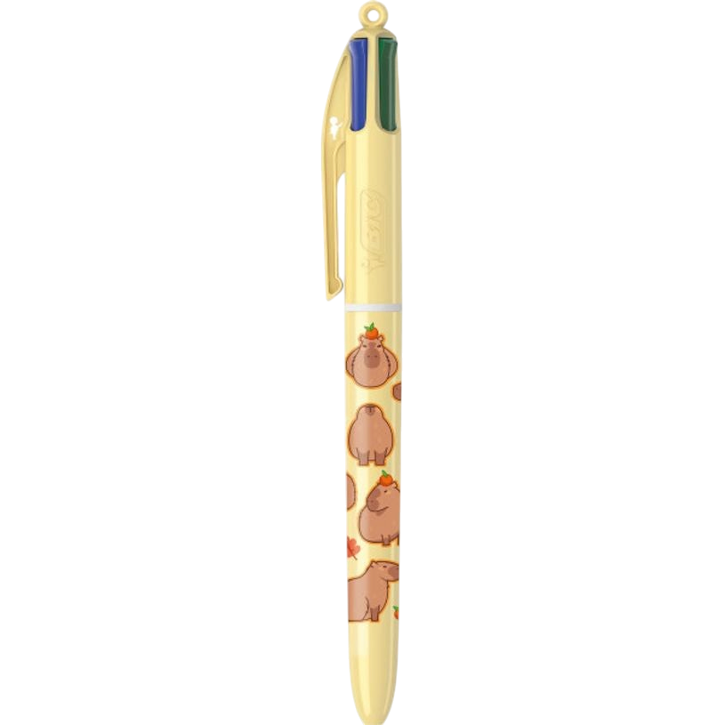 BESPOKE - Capybara Glisse Féérique - Stylo BIC 4 couleurs-Ind ONLYx10 - vue 2