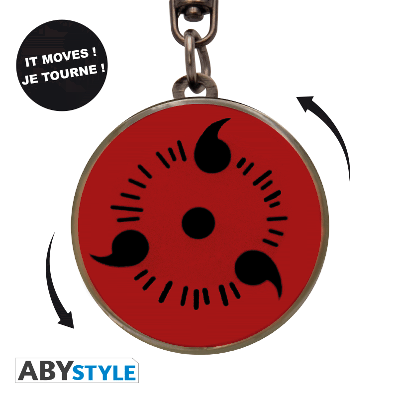 NARUTO SHIPPUDEN - Porte-clés mécanique Sharingan X4