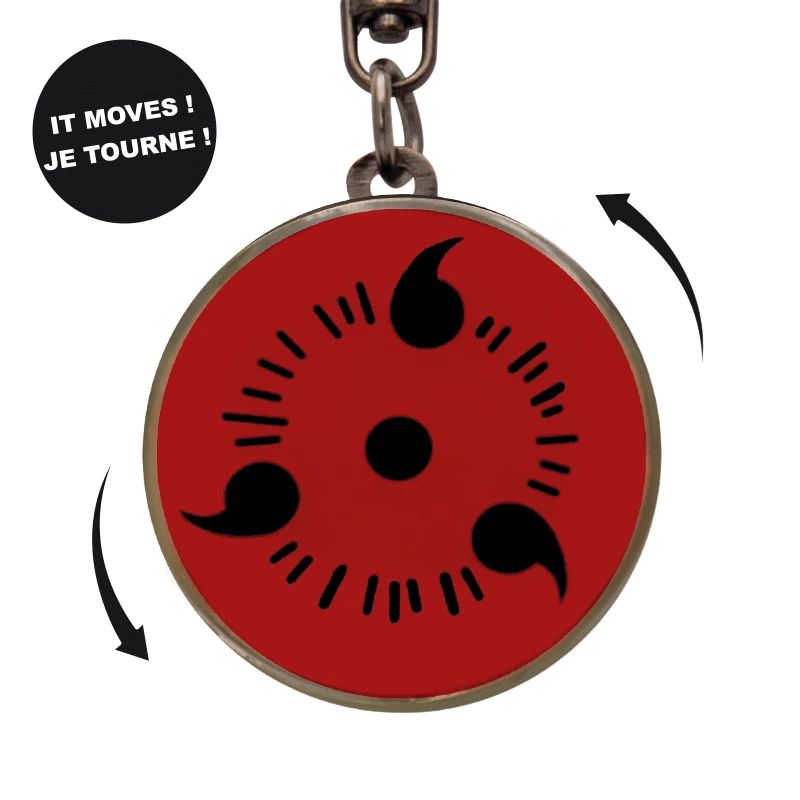 NARUTO SHIPPUDEN - Porte-clés mécanique Sharingan X4