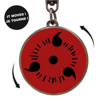 NARUTO SHIPPUDEN - Porte-clés mécanique Sharingan X4