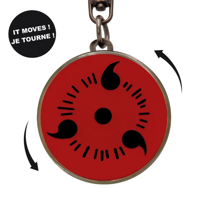 NARUTO SHIPPUDEN - Porte-clés mécanique Sharingan X4