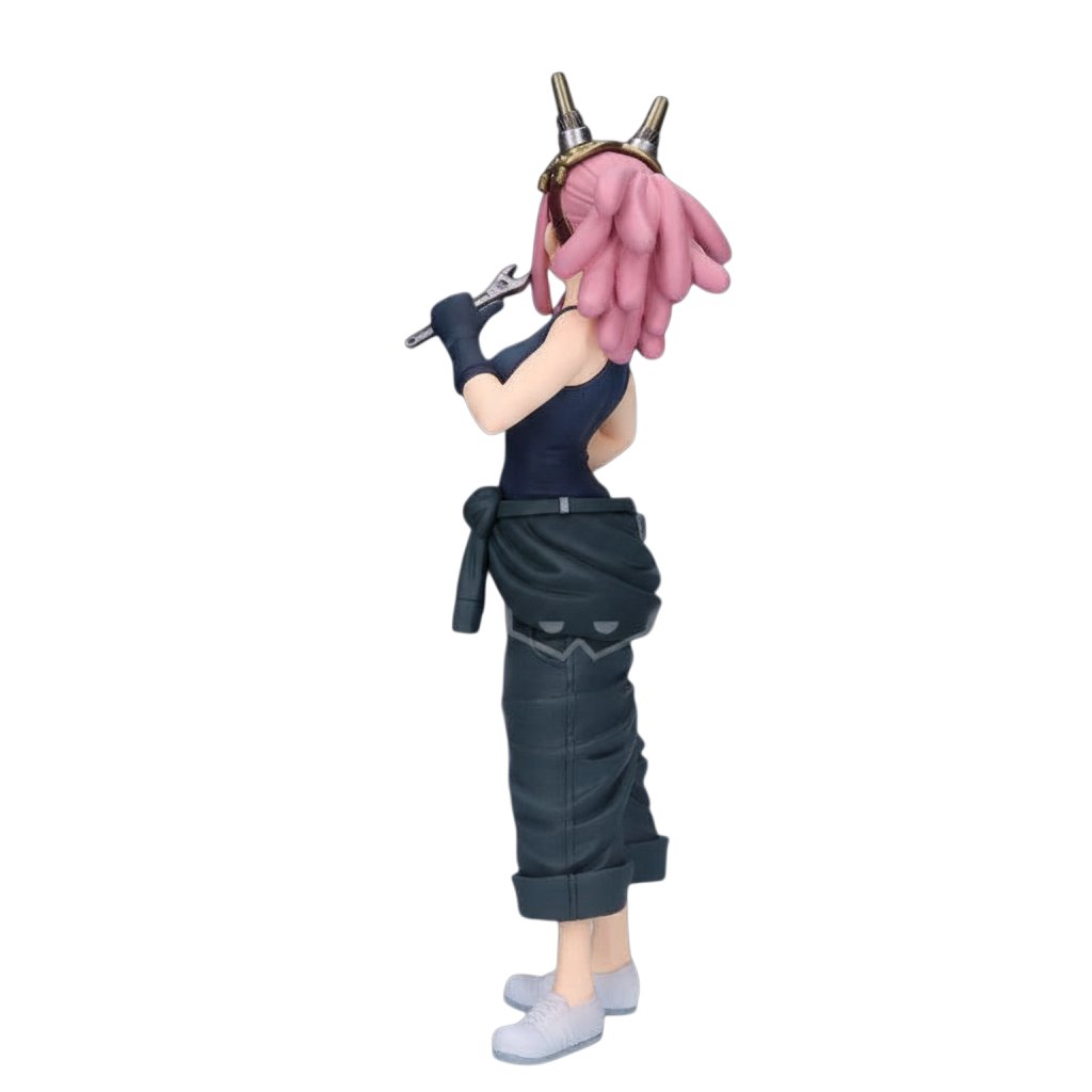 Figurine NIPPON DOKI STORE de Mei Hatsume de My Hero Academia, gamme Glitter & Glamours, vue de profil avec clé