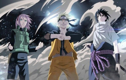 NARUTO - Tirage encadré "Photo Équipe 7" (30x40) x2 - vue 4