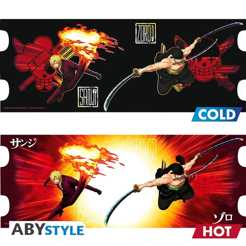 One Piece Mug Heat Change - 460 ml - Zoro & Sanji ABYstyle