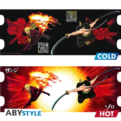 One Piece Mug Heat Change - 460 ml - Zoro & Sanji ABYstyle