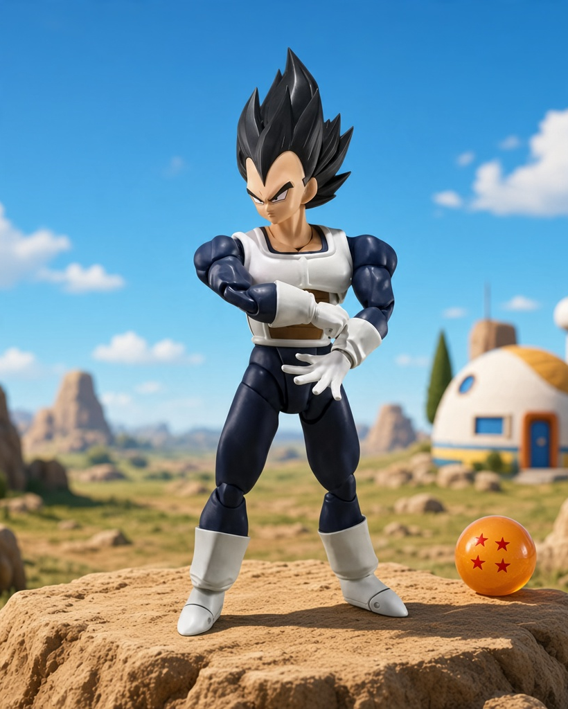 Dragon Ball - Vegeta - Figurine S.H.Figuarts Old Battle Clothes Bandai