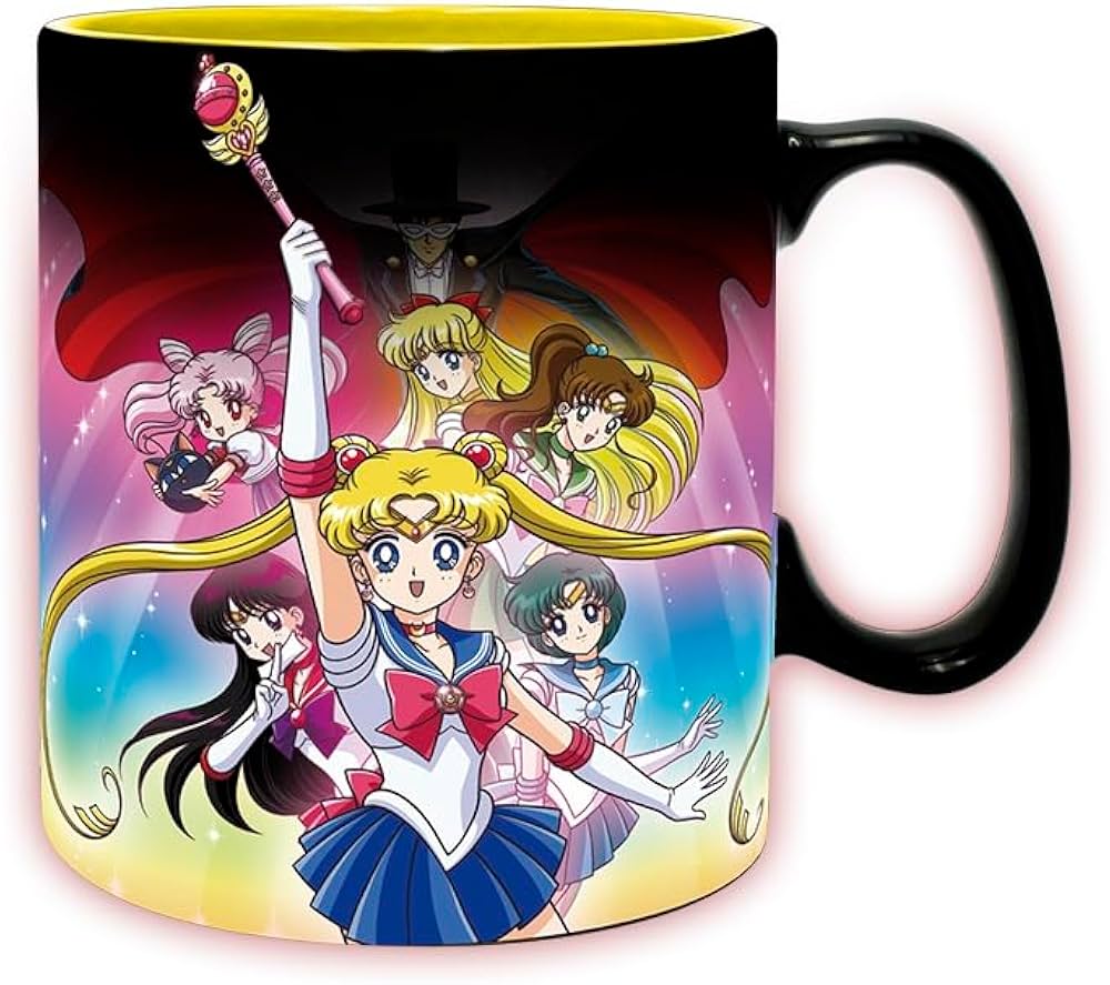 SAILOR MOON - Mug Heat Change- 460ml- Sailor&Chibi- cardboardx2 - vue 2