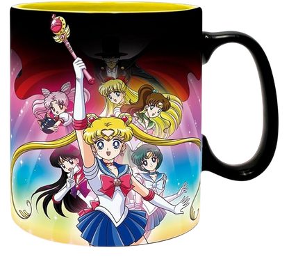 SAILOR MOON - Mug Heat Change- 460ml- Sailor&Chibi- cardboardx2 - vue 2