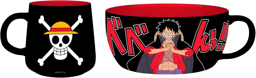 ONE PIECE - Set Petit Déjeuner Mug + Bol - Luffy - vue 2