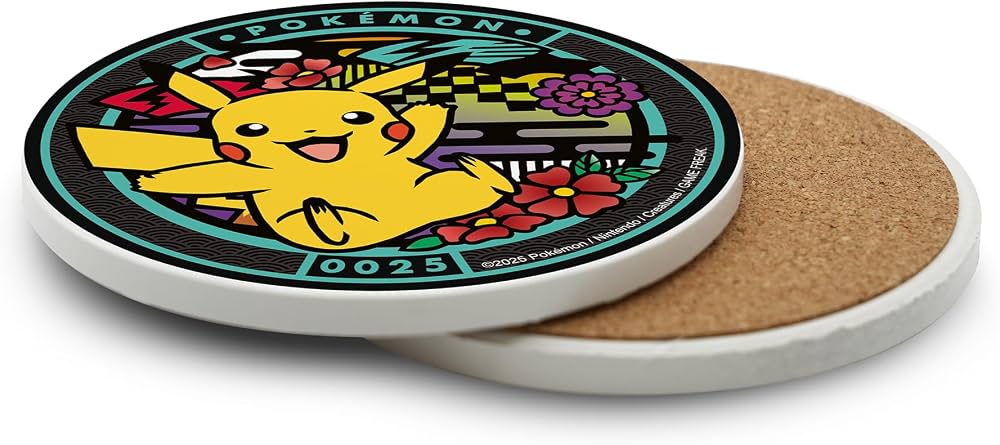 POKEMON - Dessous de verre en céramique "Pikachu" - vue 4