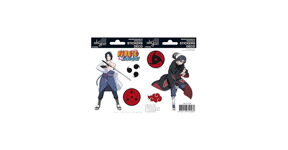 NARUTO SHIPPUDEN - Sticker Vinyl Individuel - Itachi Uchiha - vue 3