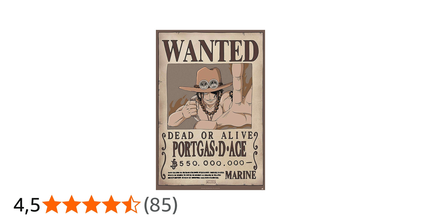 ONE PIECE - Poster Maxi 91,5x61 - Wanted Ace - vue 3