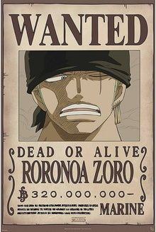 ONE PIECE - Aimant Standard - Wanted Zoro x4 - vue 3